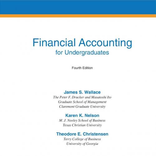 Financial Accounting for Undergraduates, 4th Edition