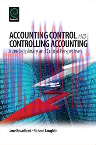(PDF)Accounting Control and Controlling Accounting: Interdisciplinary and Critical Perspectives...