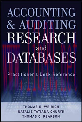 (PDF)Accounting and Auditing Research and Databases: Practitioner’s Desk Reference 1st Edition