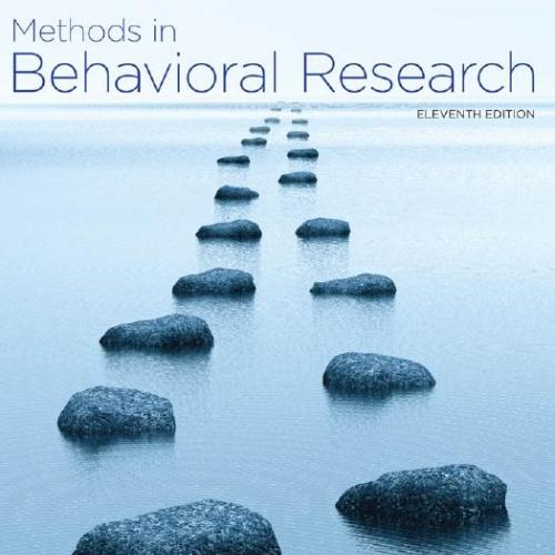 Methods in Behavioral Research 11th Edition by Paul Cozby