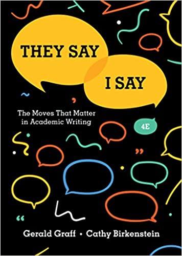 (PDF)They Say I Say, 4e with access card + The Little Seagull Handbook with Exercises, 3e