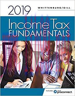 (PDF)Income Tax Fundamentals 2019 37th Edition by Gerald E. Whittenburg
