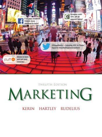 Marketing 12th Edition by Roger Kerin,Hartley Rudelius