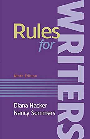 Rules for Writers 9th Edition PDF+Azw3