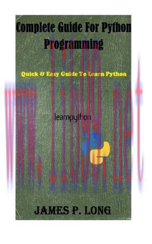 [FOX-Ebook]Complete Guide For Python Programming