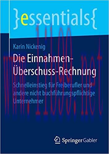 (PDF)Die Einnahmen-Überschuss-Rechnung: Schnelleinstieg für Freiberufler und andere nicht buchf...