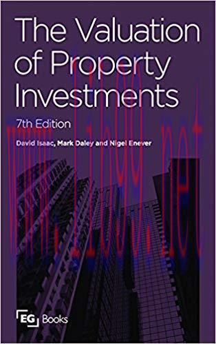 (PDF)The Valuation of Property Investments 7th Edition