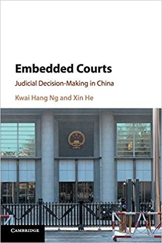 (PDF)Embedded Courts Judicial Decision-Making in China