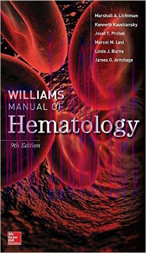 [AME]Williams Manual of Hematology, Ninth Edition - High Quality PDF