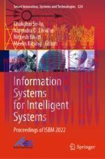 [PDF]Information Systems for Intelligent Systems : Proceedings of ISBM 2022