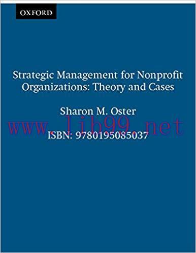 (PDF)Strategic Management for Nonprofit Organizations: Theory and Cases 1st Edition