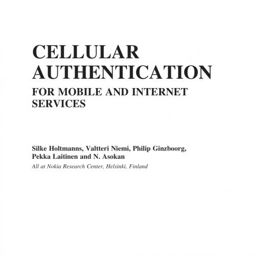 Cellular Authentication for Mobile and Internet Services