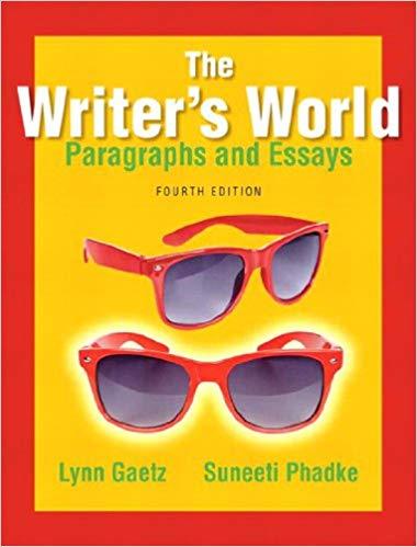 (PDF)The Writer’s World Paragraphs and Essays 4th Edition