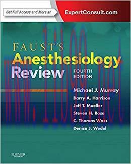 (PDF)Faust’s Anesthesiology Review E-Book 4th Edition