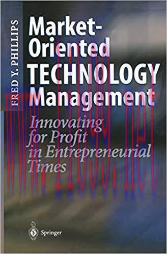 (PDF)Market-Oriented Technology Management: Innovating for Profit in Entrepreneurial Times 2001...