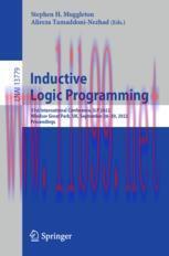 [PDF]Inductive Logic Programming: 31st International Conference, ILP 2022, Windsor Great Park, ...