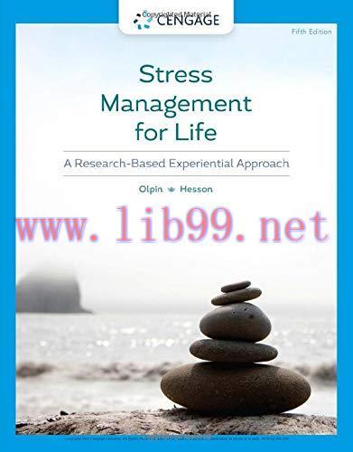 [AME]Stress Management for Life: A Research-Based Experiential Approach, 5th Edition (Original ...