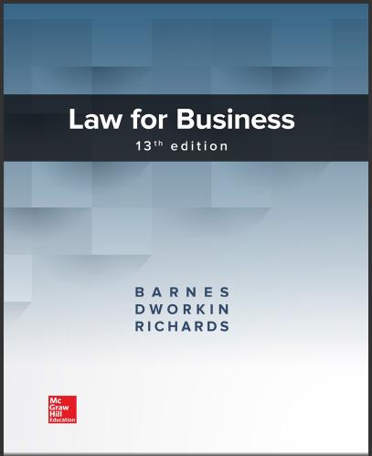 (TB)Law for Business 13th Edition James Barnes.zip
