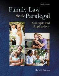 (Test Bank)Family Law for the Paralegal Concepts and Applications, 3rd Edition.BOK