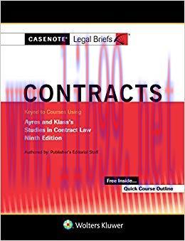 (PDF)Casenote Legal Briefs for Contracts Keyed to Ayres and Klass (Casenote Legal Briefs Series...