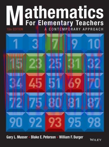 [FOX-Ebook]Mathematics for Elementary Teachers, 10th Edition