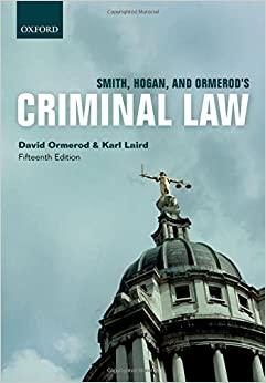 (PDF)Smith, Hogan, & Ormerod’s Criminal Law