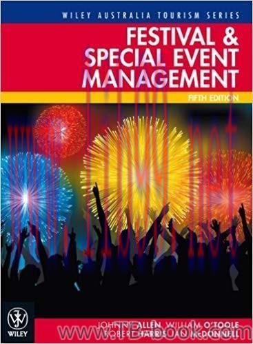 Festival and Special Event Management 5th Edition by Johnny Allen 课本