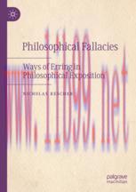 [PDF]Philosophical Fallacies: Ways of Erring in Philosophical Exposition