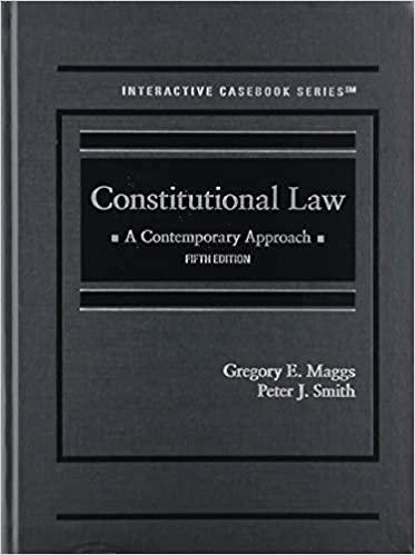 Maggs and Smith’s Constitutional Law A Contemporary Approach 5E