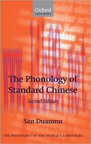 (PDF)The Phonology of Standard Chinese (The Phonology of the World’s Languages)