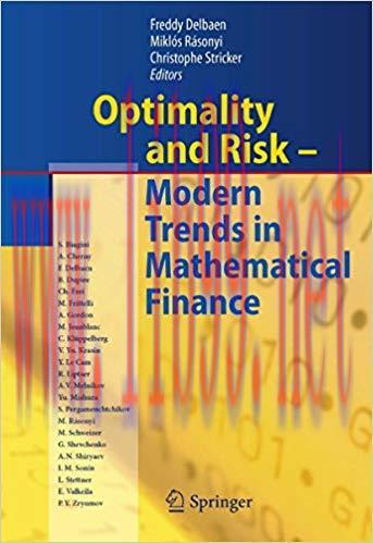 (PDF)Optimality and Risk – Modern Trends in Mathematical Finance: The Kabanov Festschrift 2010 ...