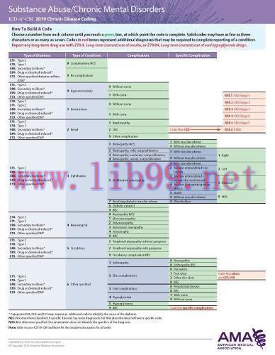 [AME]ERC-ICD-10 Chronic Disease 2019 - Substance Abuse/Chronic Mental Disorders/Dementia (EPUB)