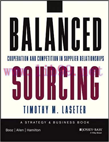 (PDF)Balanced Sourcing: Cooperation and Competition in Supplier Relationships (J-B BAH Strategy...