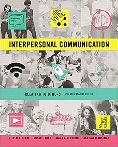 (Test Bank)Interpersonal Communication Relating to Others,7th Canadian Edition.zip