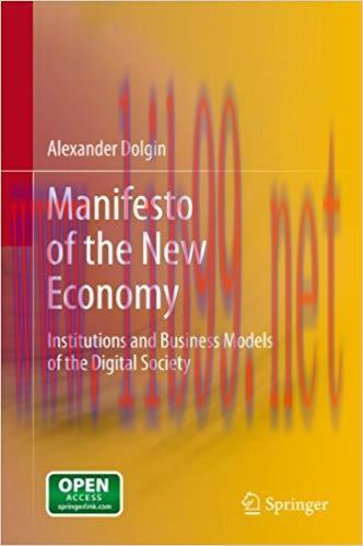 (PDF)Manifesto of the New Economy: Institutions and Business Models of the Digital Society 2012...