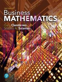 (PDF)Business Mathematics 14th Edition by Gary Clendenen