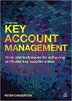 (PDF)Key Account Management: Tools and Techniques for Achieving Profitable Key Supplier Status ...