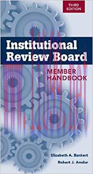 (PDF)Institutional Review Board: Member Handbook: Member Handbook 3rd Edition