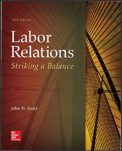 (TB)Labor Relations Striking a Balance (Irwin Management) 5th Edition.zip