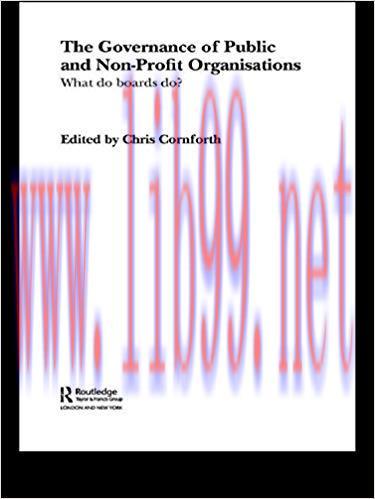 (PDF)The Governance of Public and Non-Profit Organizations (Routledge Studies in the Management...