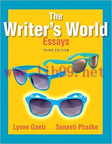 (PDF)The Writer’s World: Essays 3rd Edition