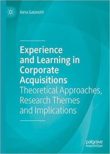 (PDF)Experience and Learning in Corporate Acquisitions Theoretical Approaches, Research Themes ...