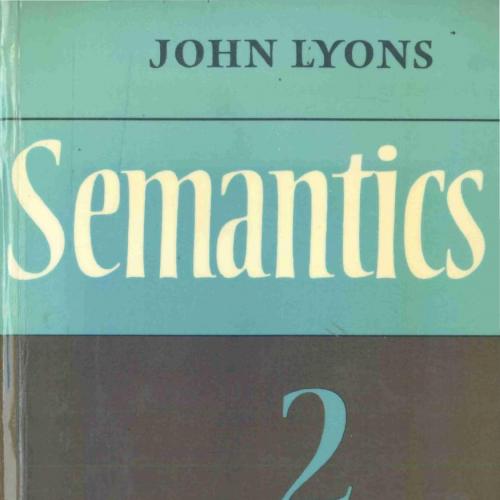 Semantics, Volume 2