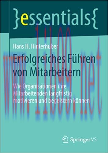 (PDF)Erfolgreiches Führen von Mitarbeitern: Wie Organisationen ihre Mitarbeitenden langfristig ...
