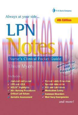 [AME]LPN Notes: Nurse’s Clinical Pocket Guide, 4th Edition (PDF)