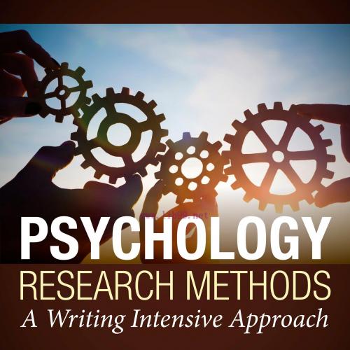 [AME]Psychology Research Methods: A Writing Intensive Approach (EPUB)