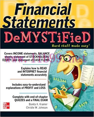 (PDF)Financial Statements Demystified: A Self-Teaching Guide (Demystified Business) 1st Edition