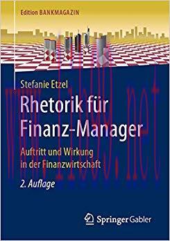 (PDF)Rhetorik für Finanz-Manager: Auftritt und Wirkung in der Finanzwirtschaft (Edition Bankmag...