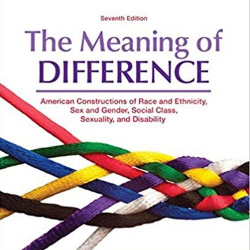Meaning of Difference American Constructions of Race and Ethnicexuality, and Disabi 7th Edition...