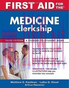 [AME]First Aid for the Medicine Clerkship, Third Edition